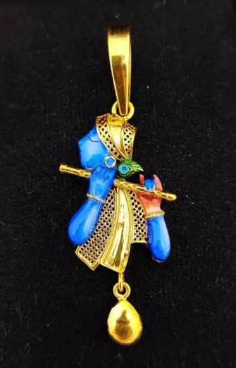 Krishna Art pendant file 3D print model
