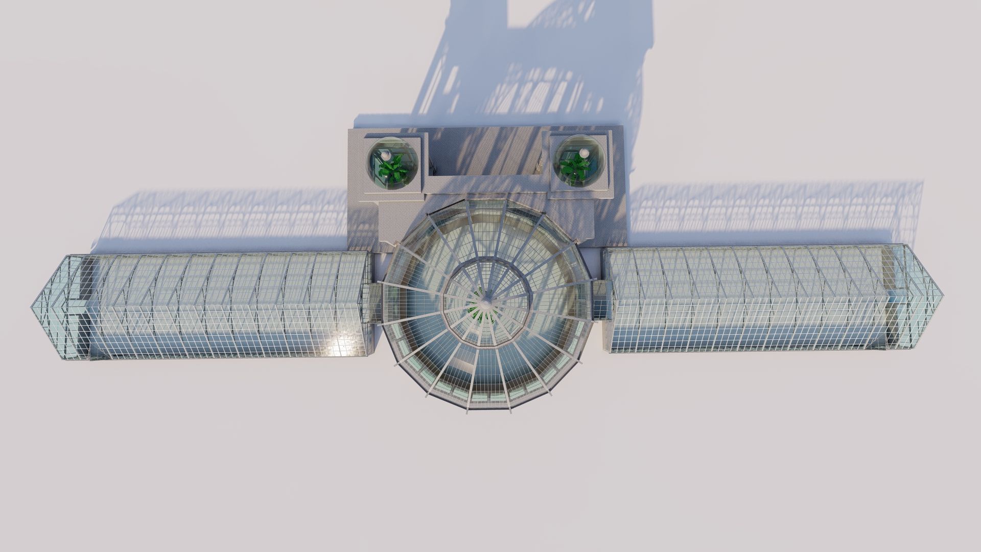 Glass building-Commercial building-building classic 3D model_3