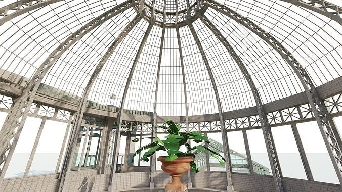 Glass building-Commercial building-building classic 3D model 3