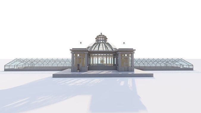 Glass building-Commercial building-building classic 3D model 6