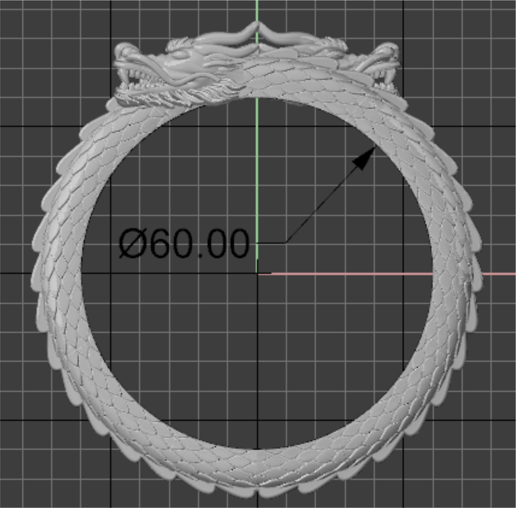 dragon bracelet 3D print model_5