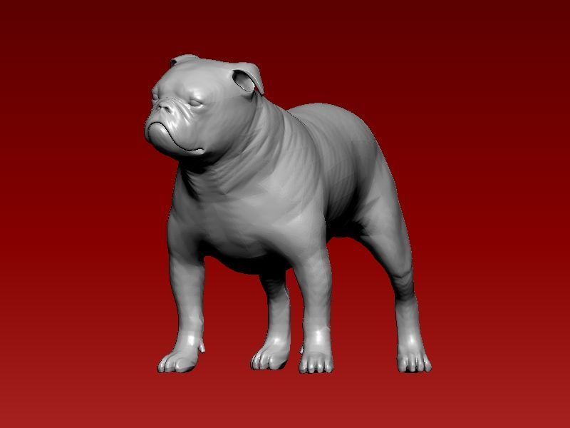 loyal dog statue - 3D print 3D print model_2