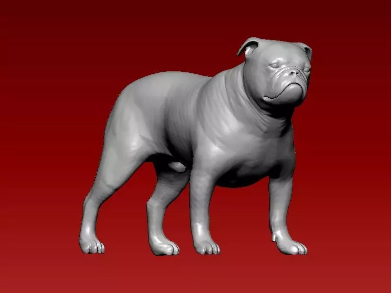 loyal dog statue - 3D print 3D print model_0