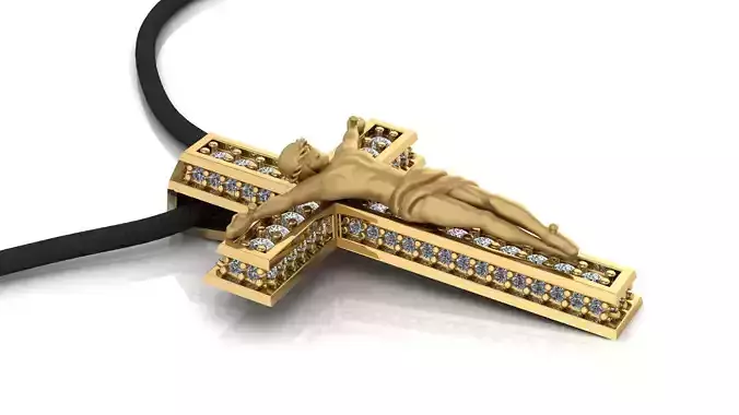 Pendant Jesus On The Cross  3D print model