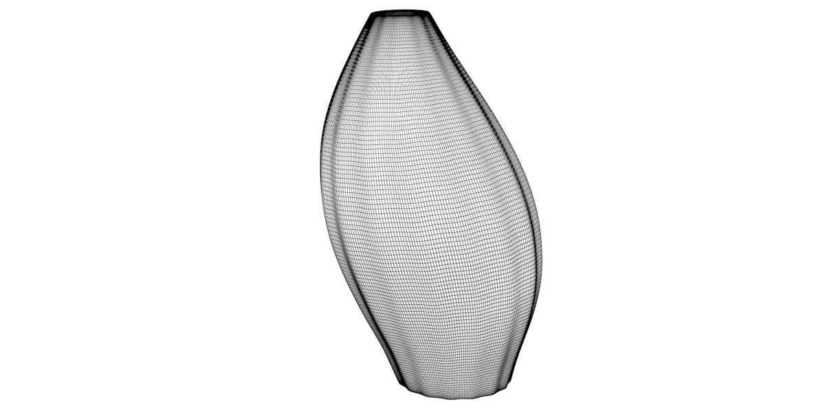 Decorative vase 23 3D model_3