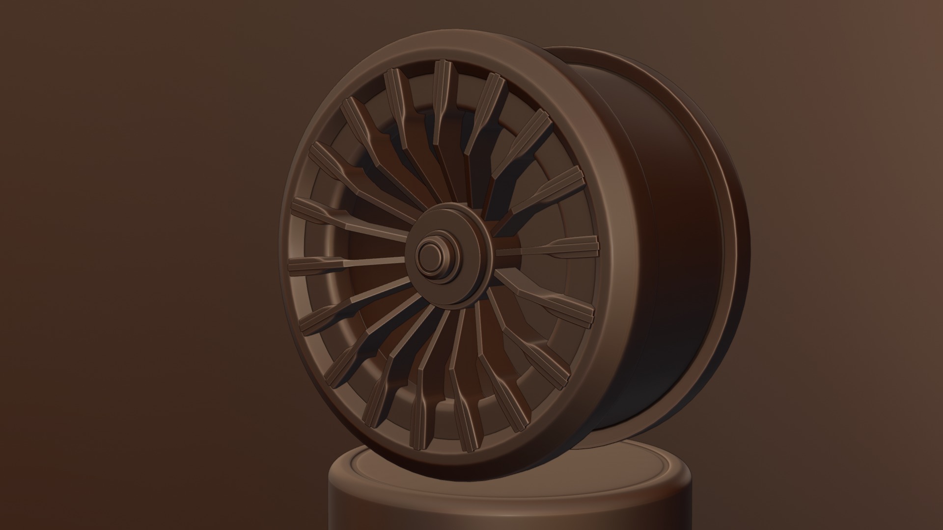 Black and red concept wheel 3D model_56