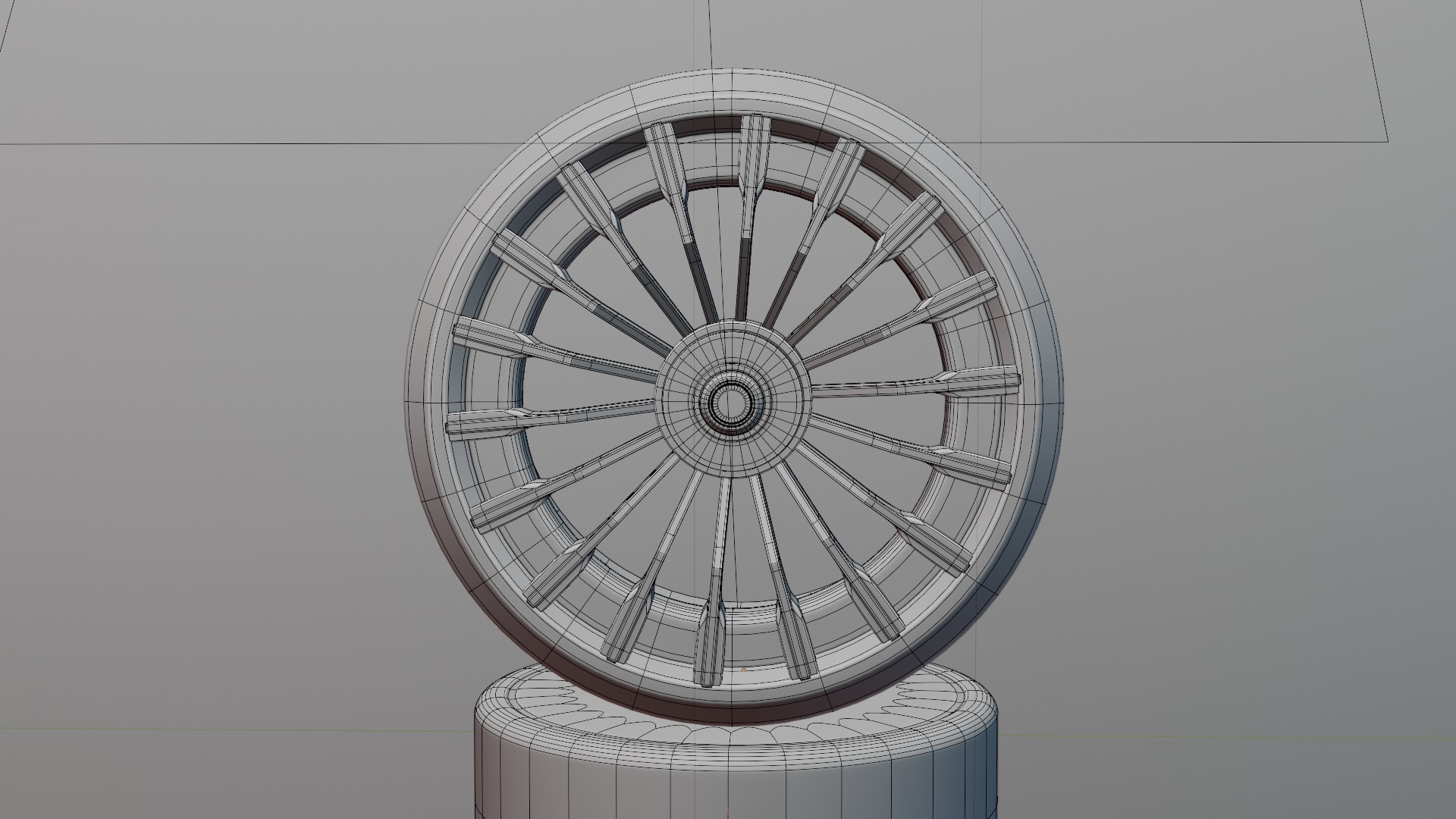 Black and red concept wheel 3D model_60