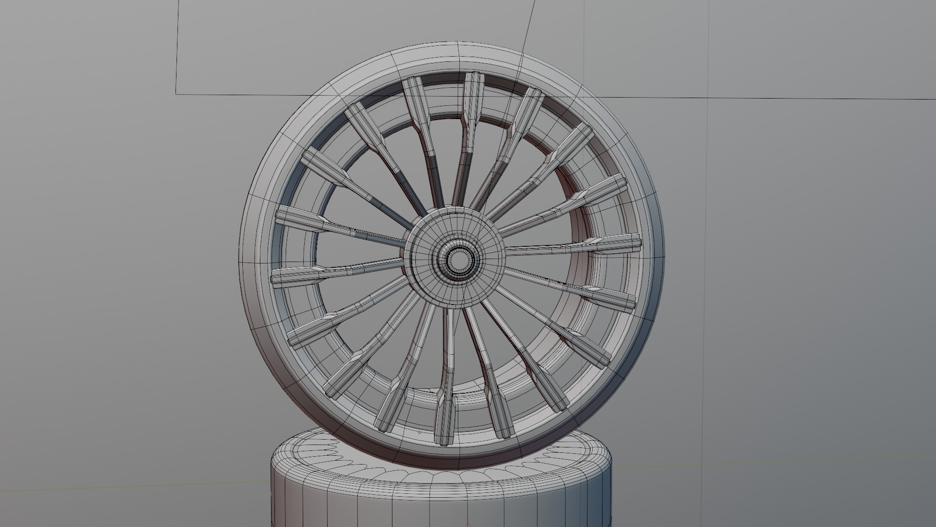 Black and red concept wheel 3D model_50