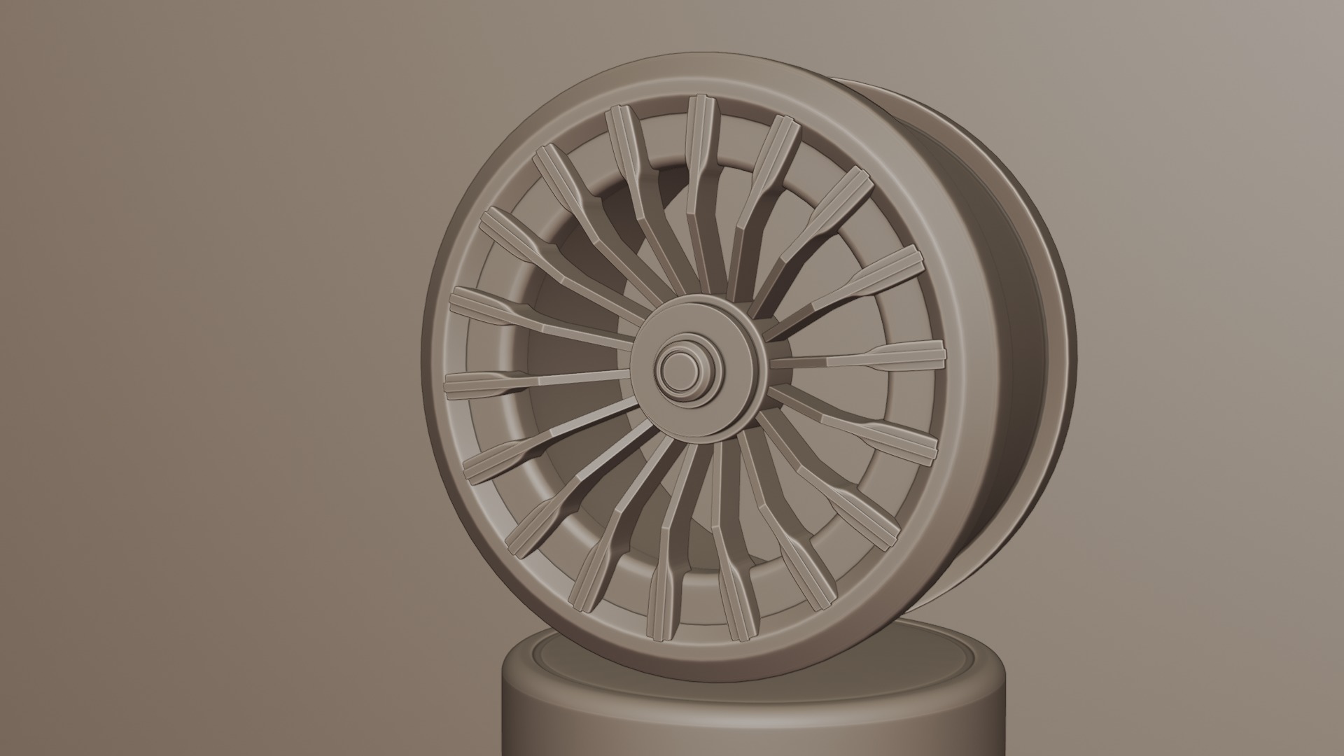 Black and red concept wheel 3D model_52