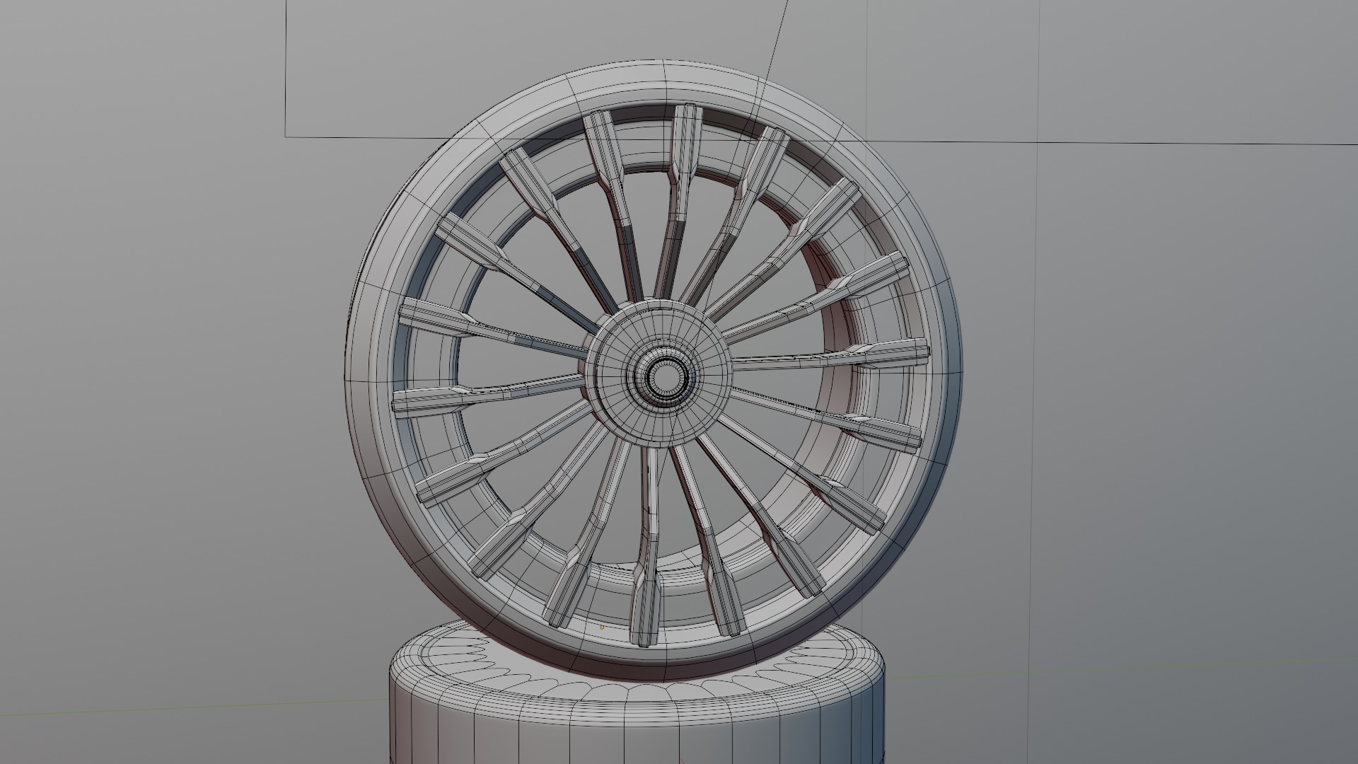 Black and red concept wheel 3D model_49