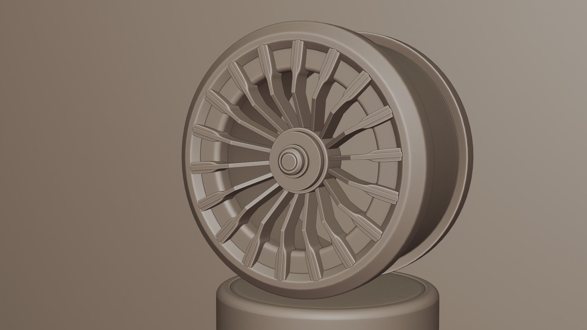 Black and red concept wheel 3D model_55