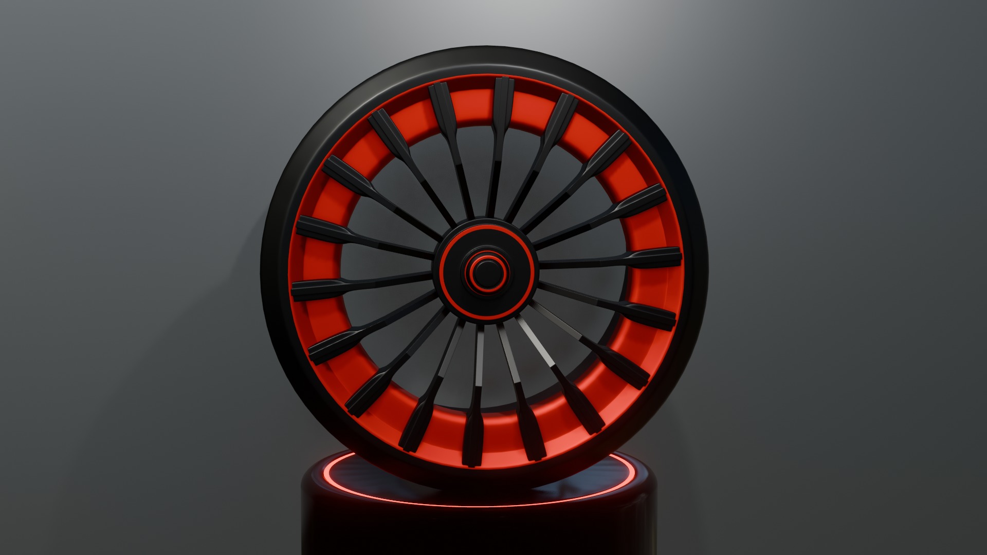 Black and red concept wheel 3D model_17