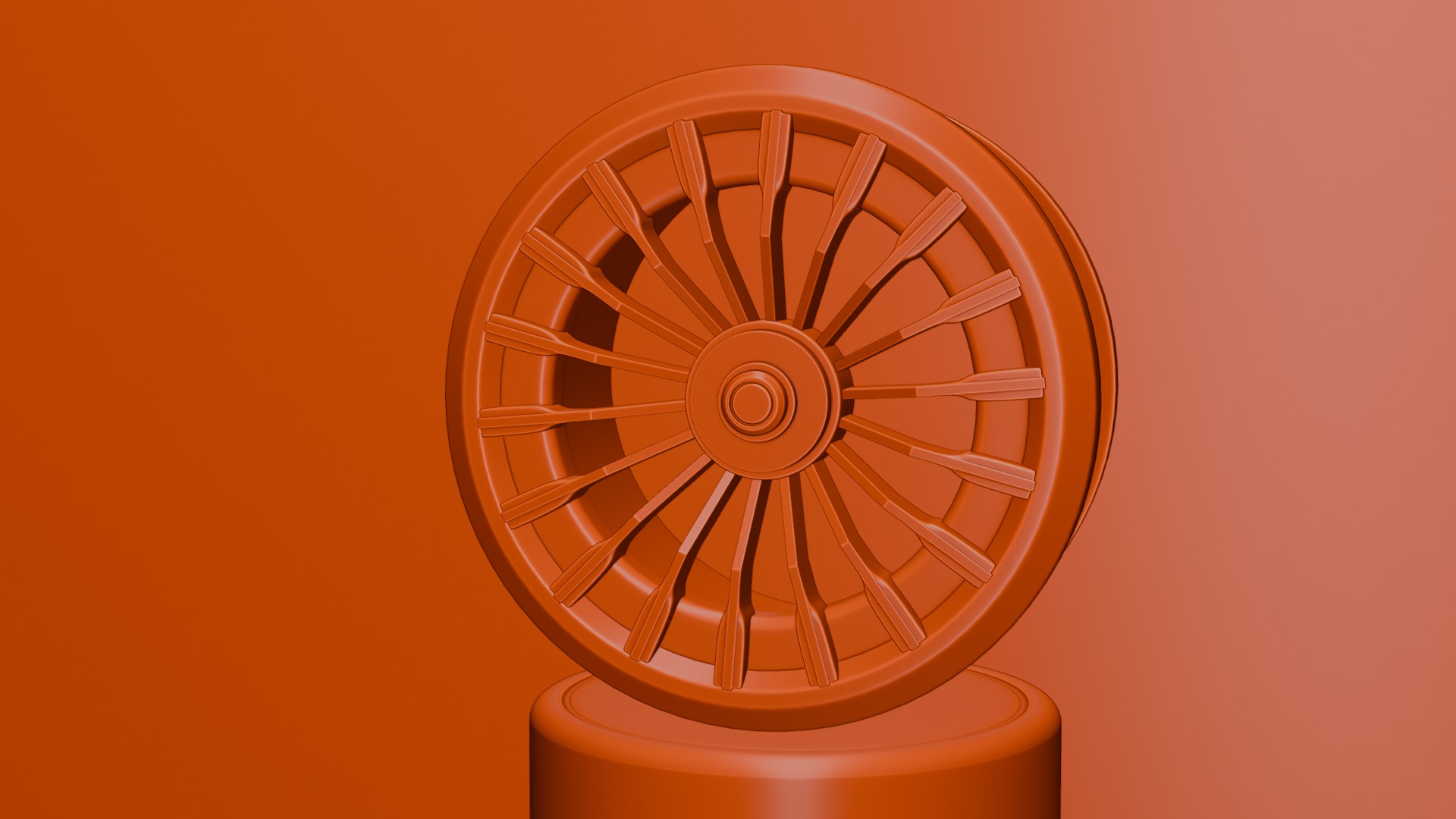 Black and red concept wheel 3D model_53