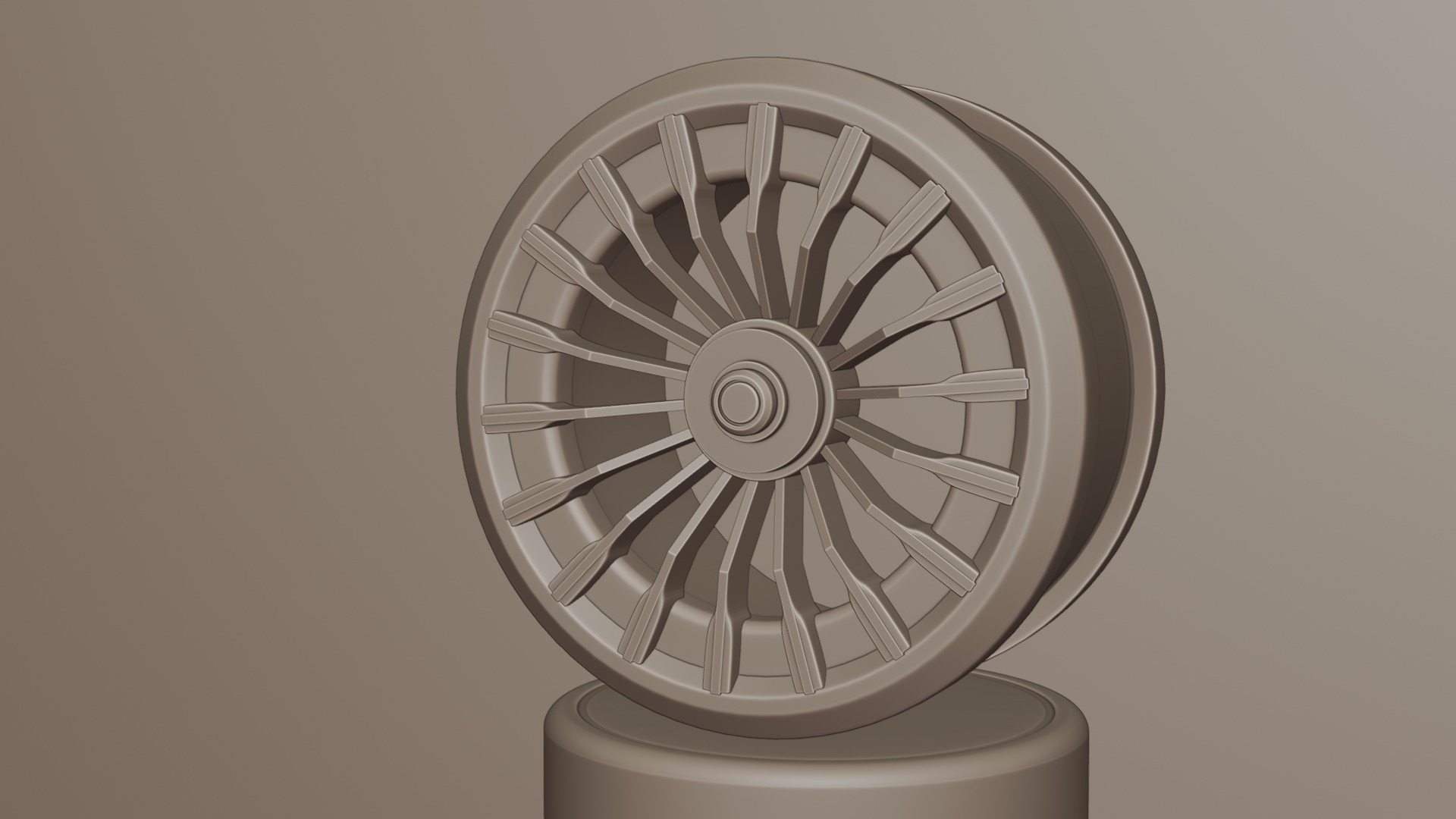 Black and red concept wheel 3D model_45