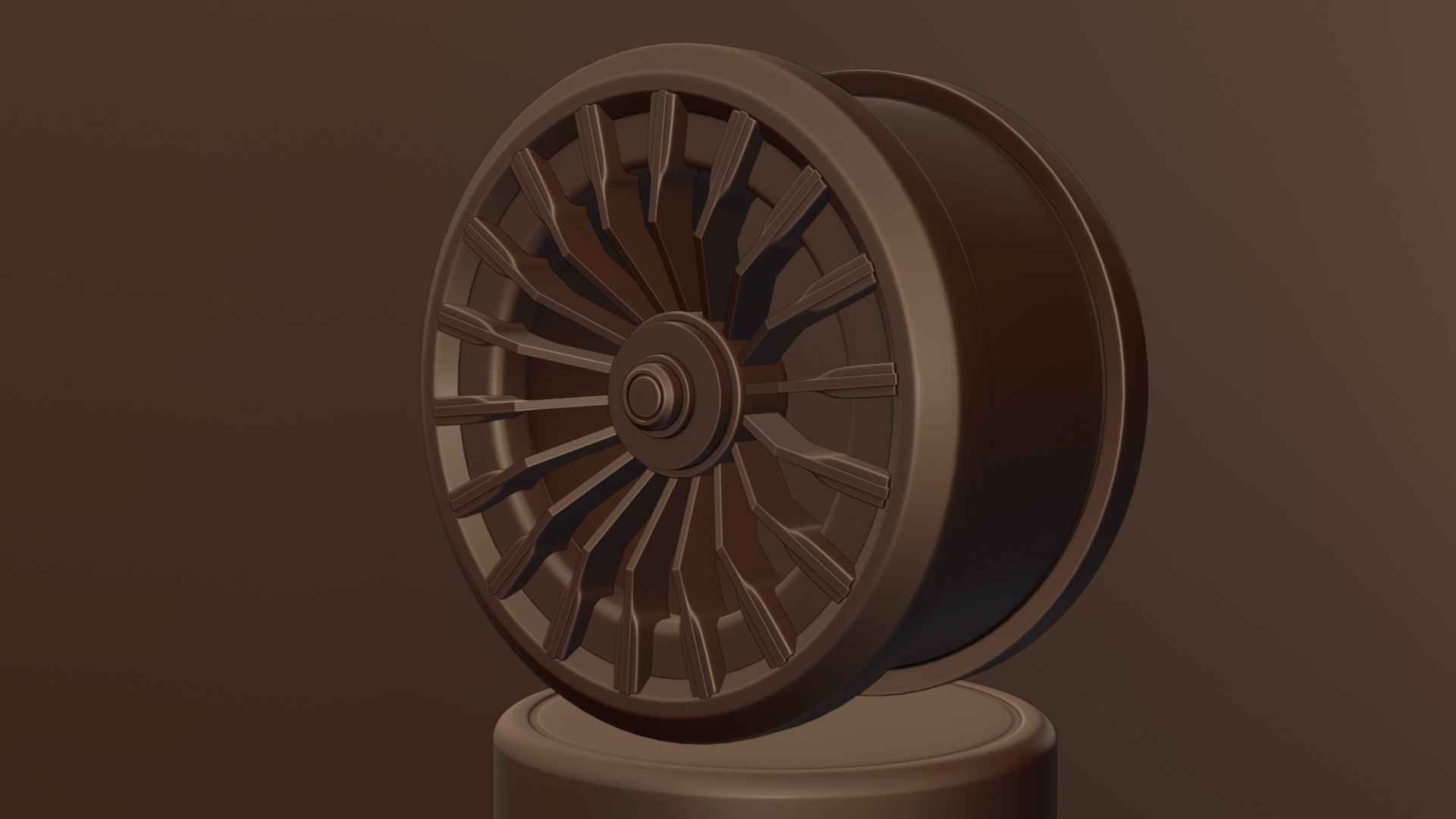 Black and red concept wheel 3D model_61