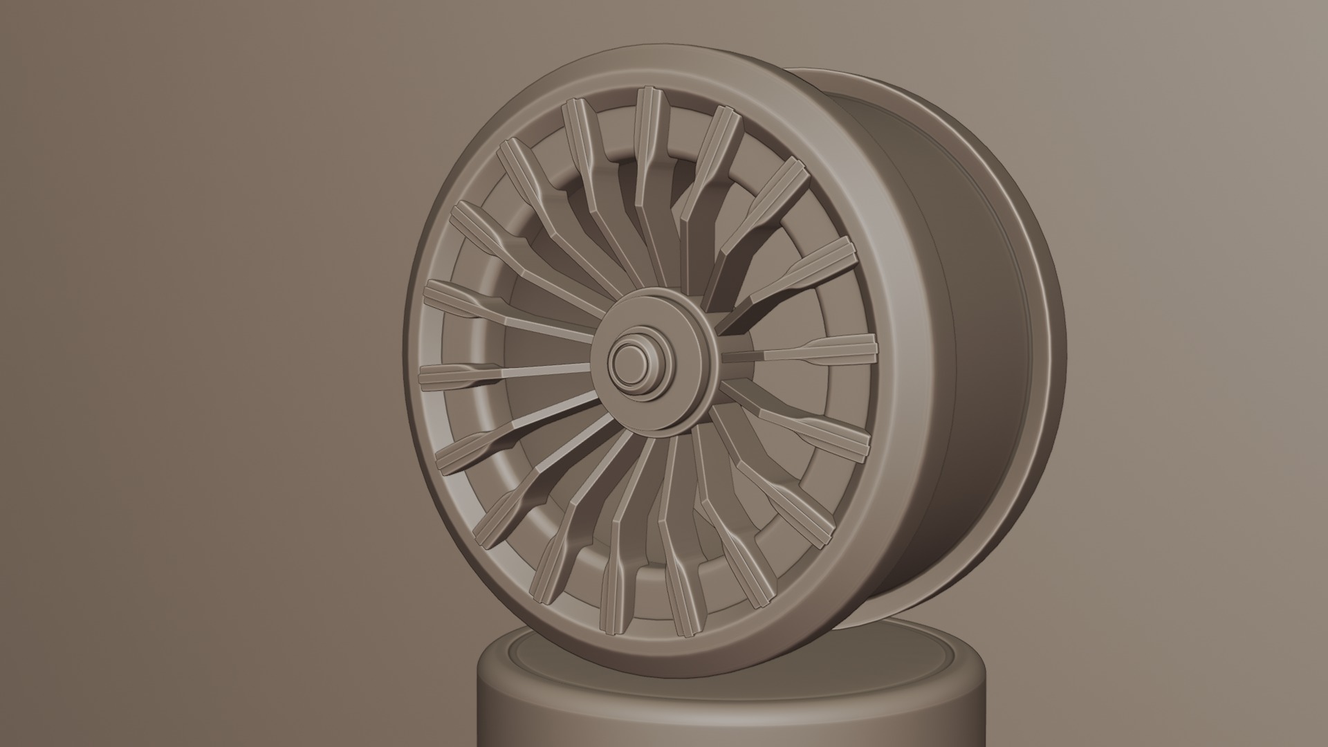 Black and red concept wheel 3D model_51