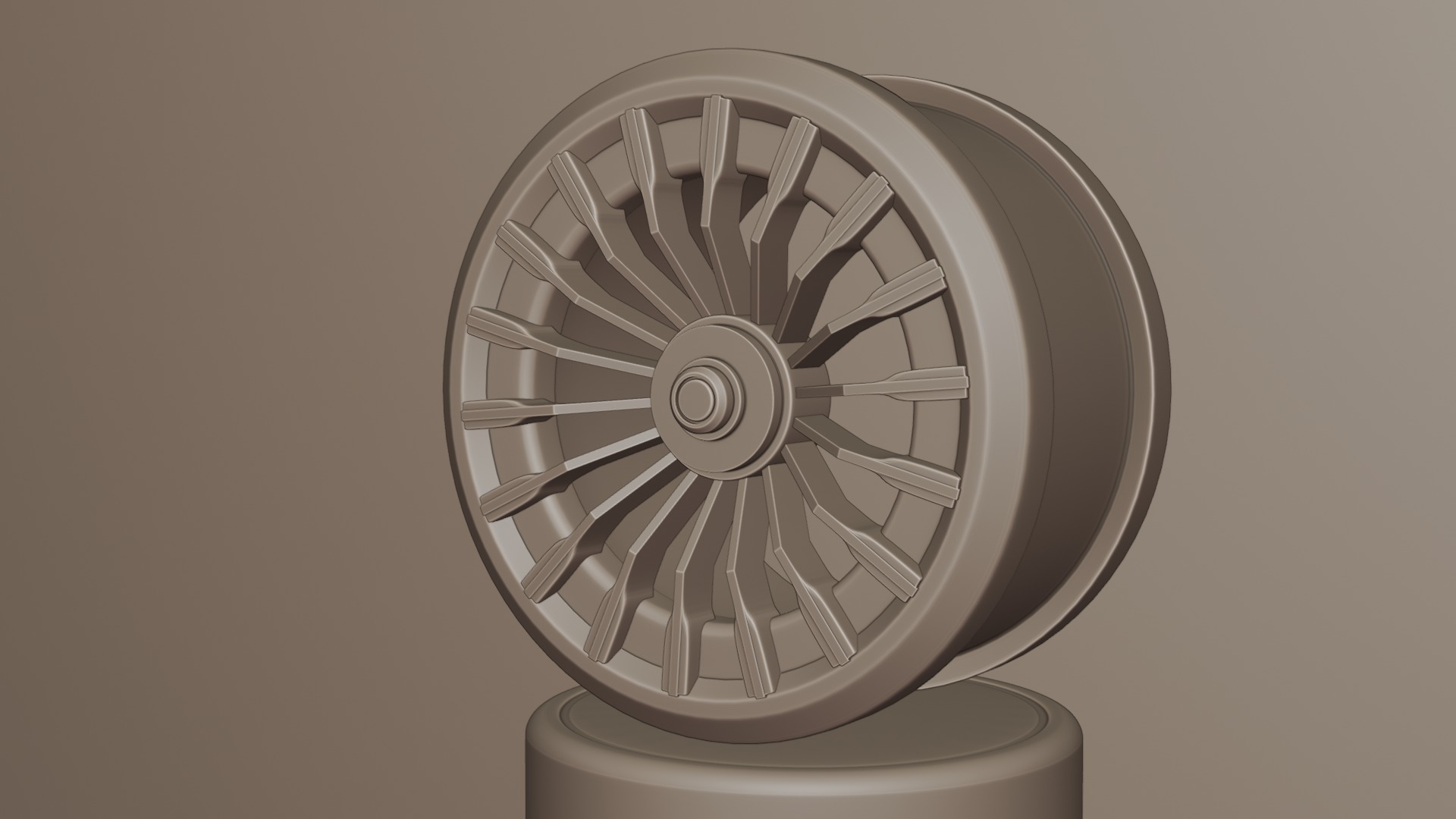 Black and red concept wheel 3D model_62