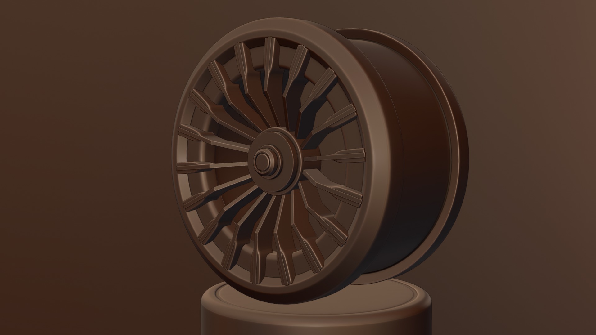 Black and red concept wheel 3D model_57