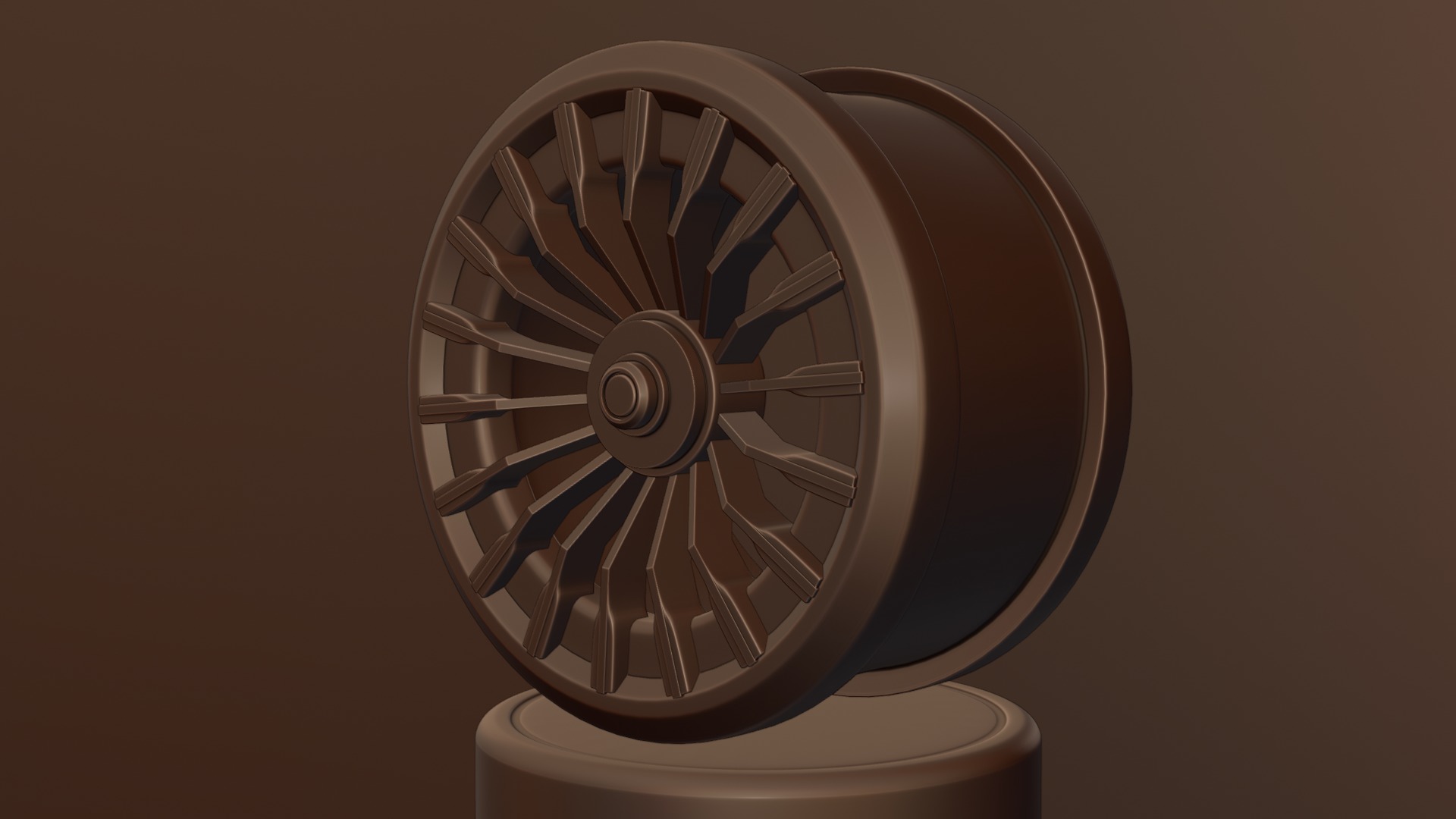 Black and red concept wheel 3D model_32