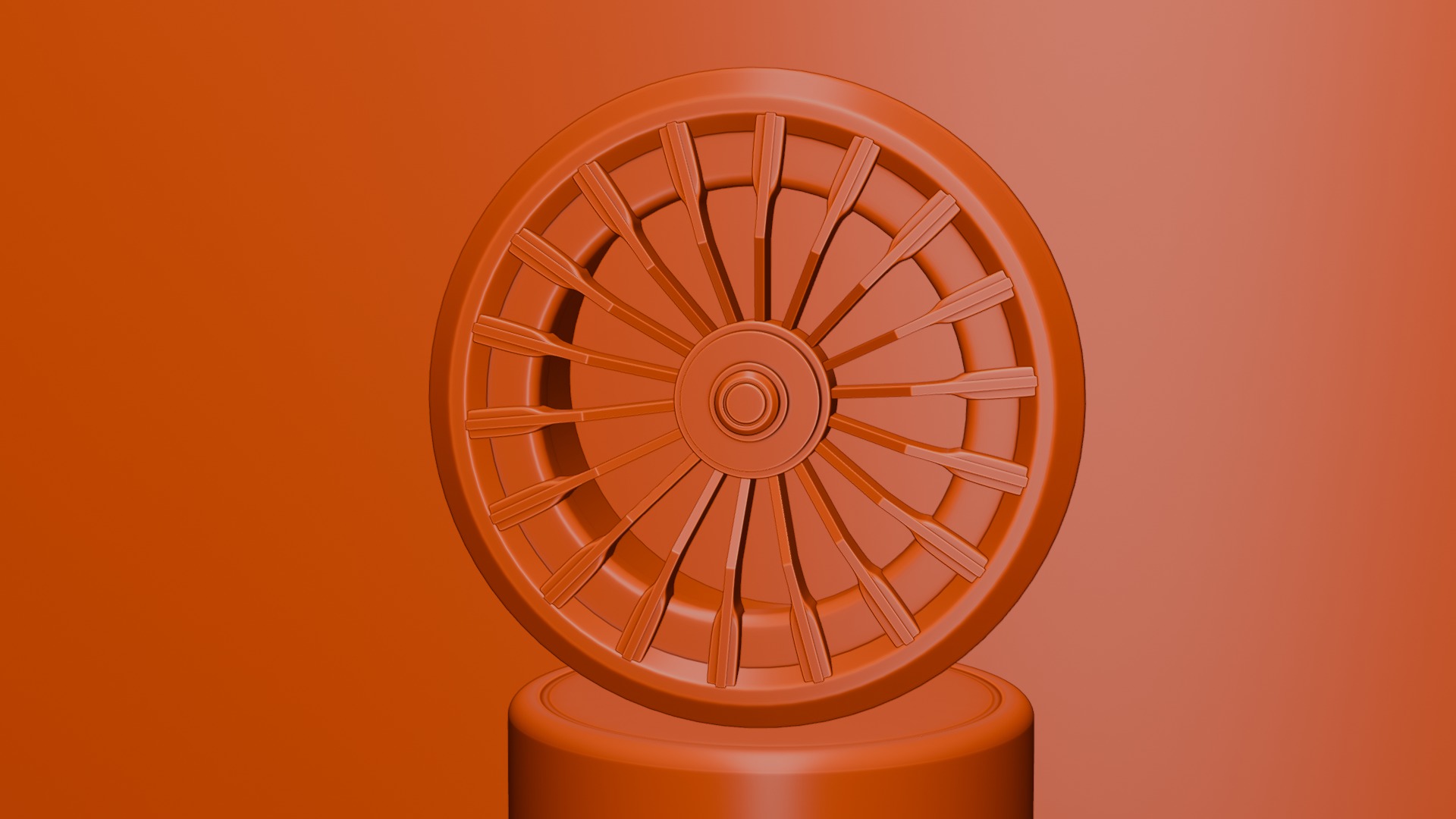 Black and red concept wheel 3D model_59