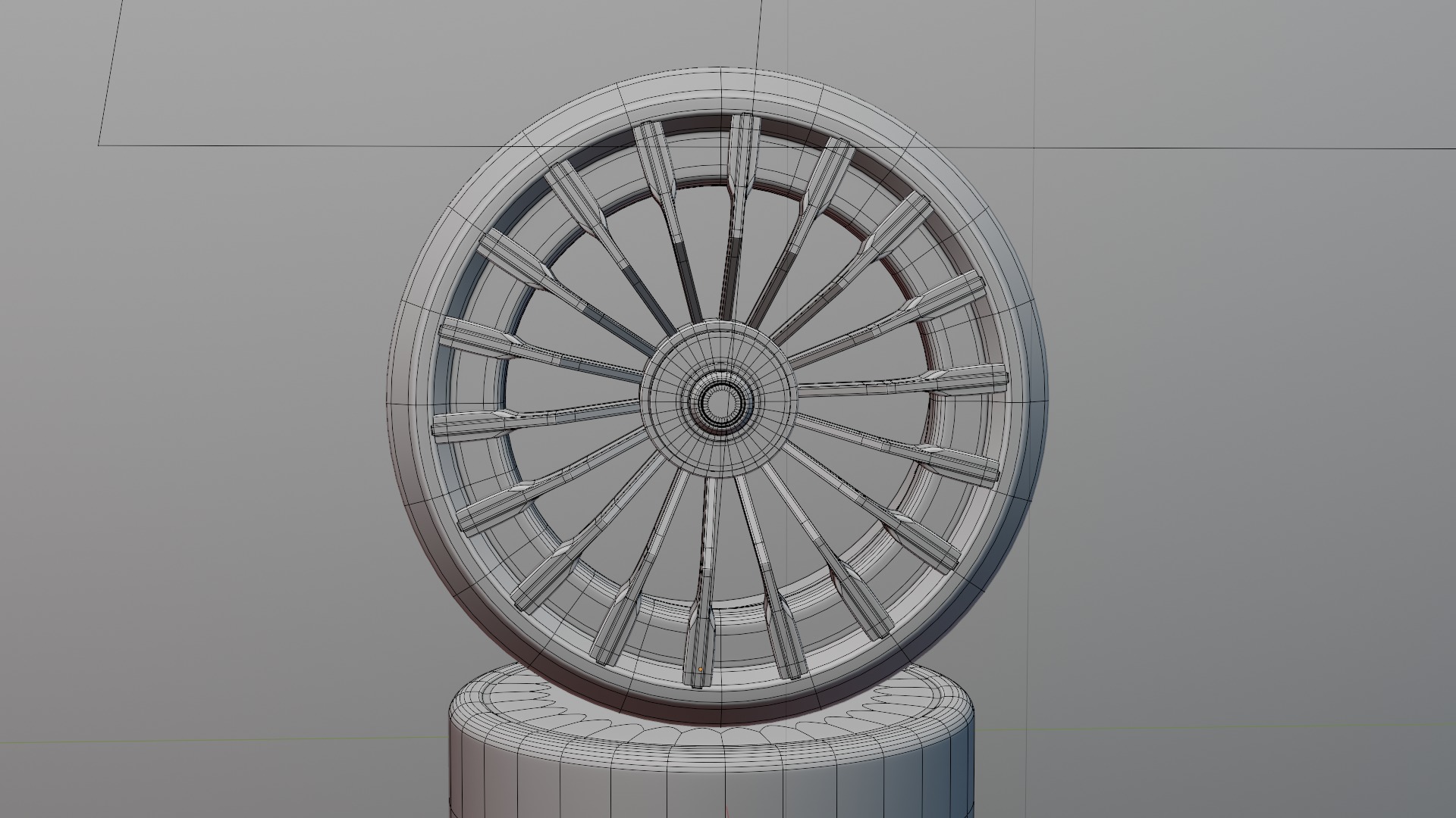 Black and red concept wheel 3D model_44