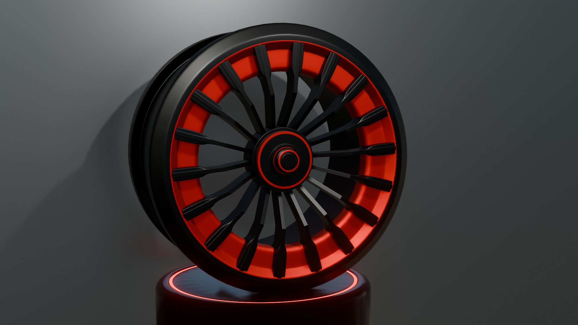 Black and red concept wheel 3D model_18