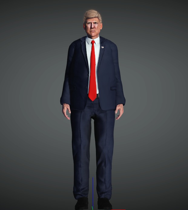 Donald Trump Base Model 3D model_3