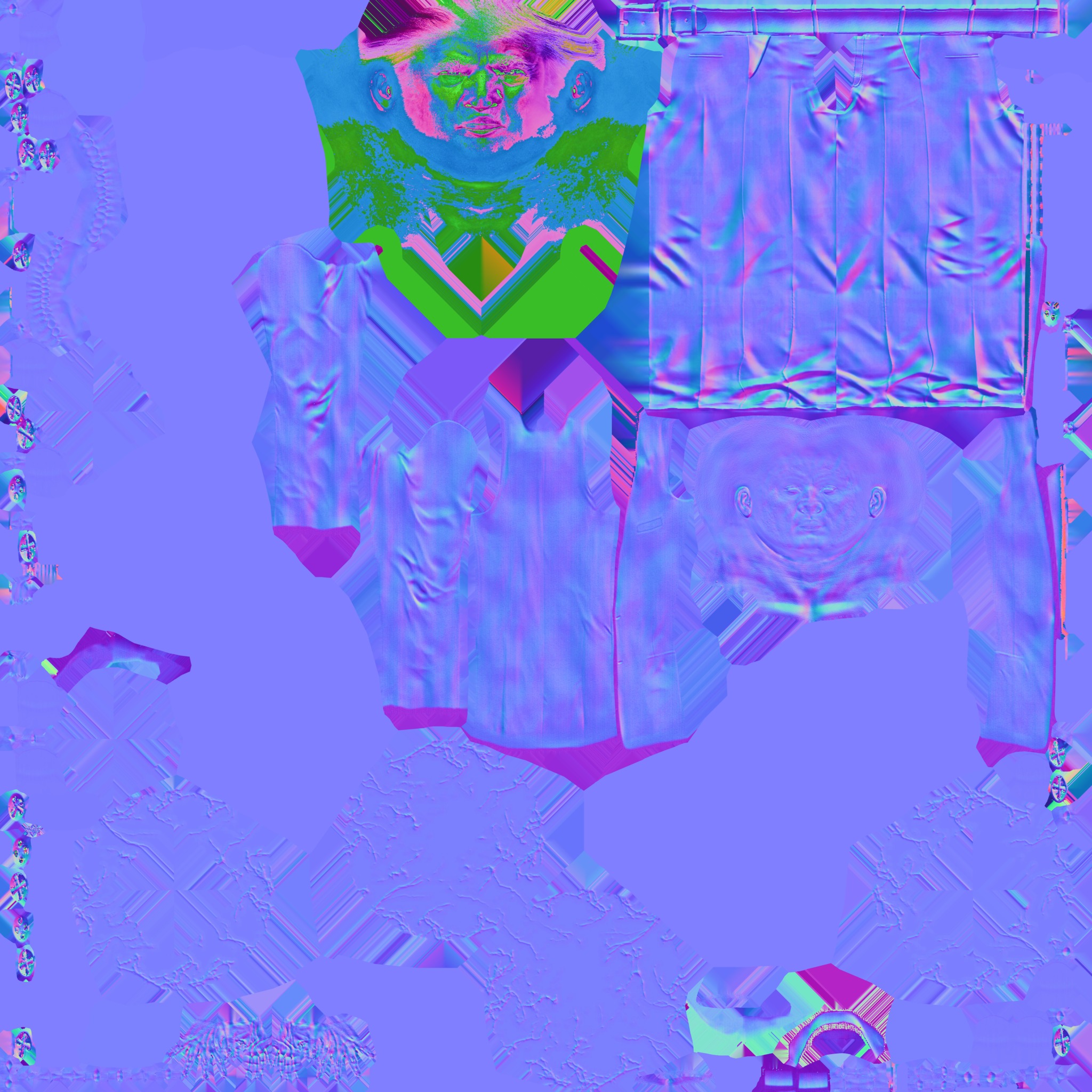 Donald Trump Base Model 3D model_6