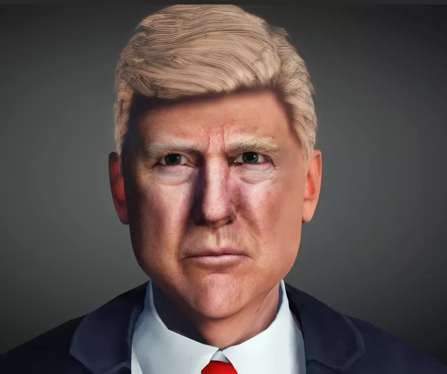 Donald Trump Base Model 3D model_0