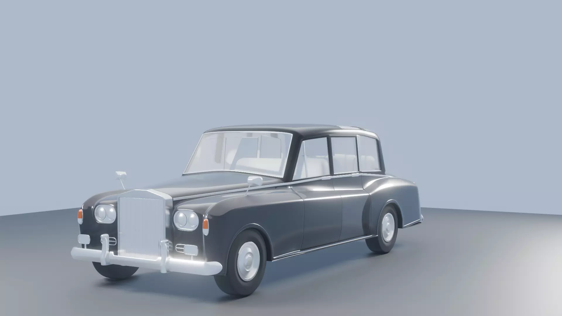 Rolls Royc phantom iv Low-poly 3D model_0