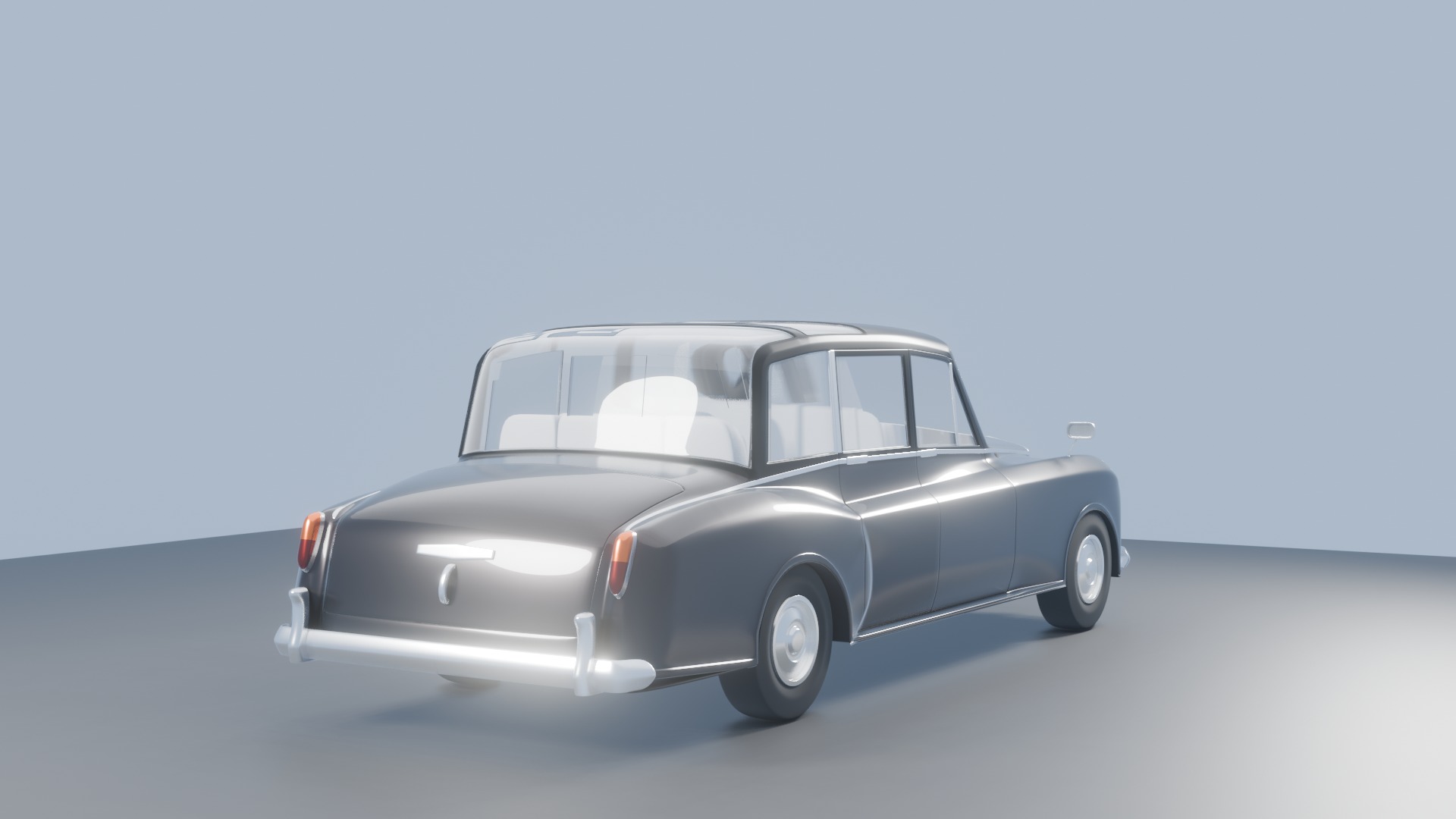 Rolls Royc phantom iv Low-poly 3D model_2