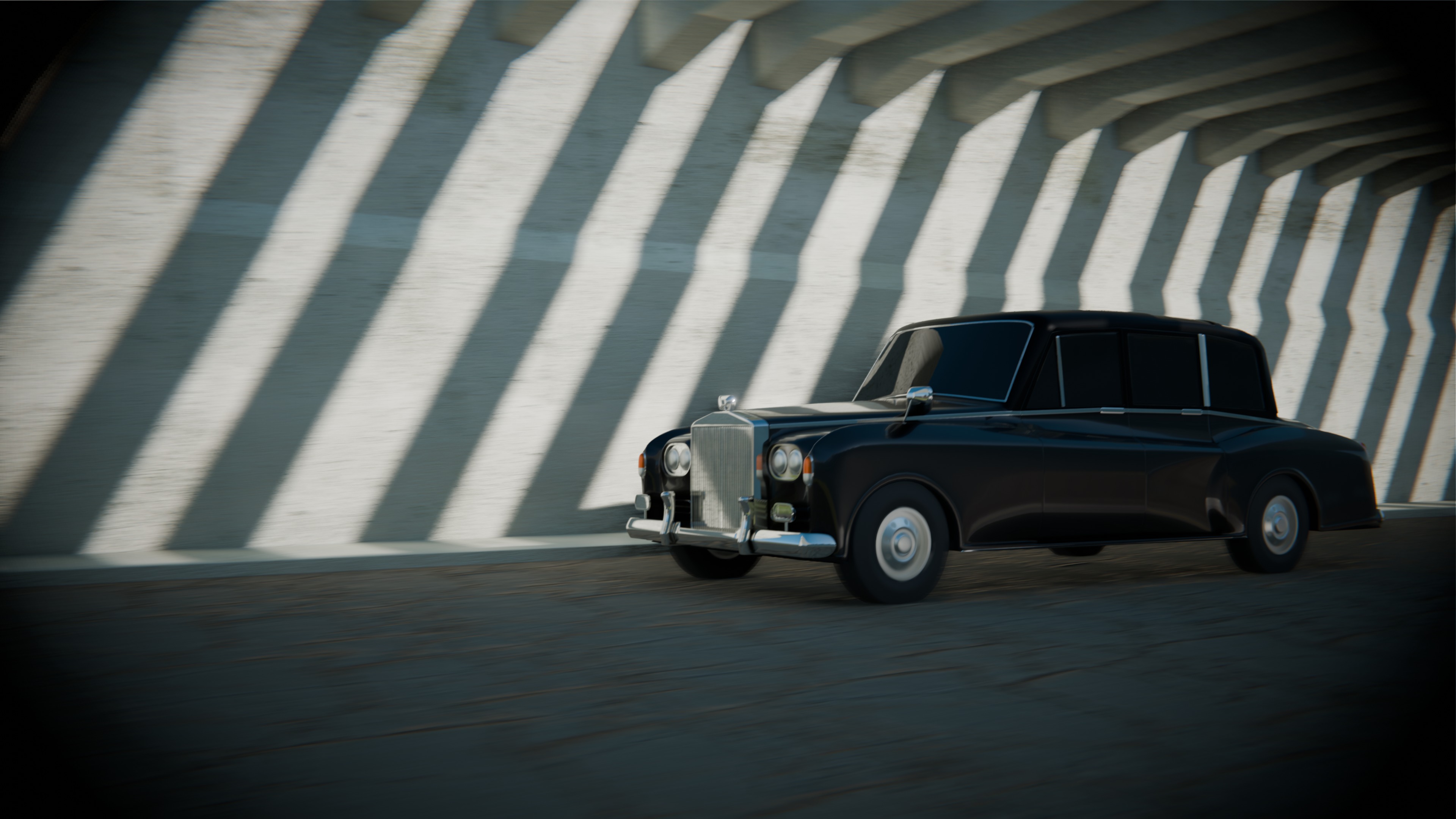 Rolls Royc phantom iv Low-poly 3D model_4