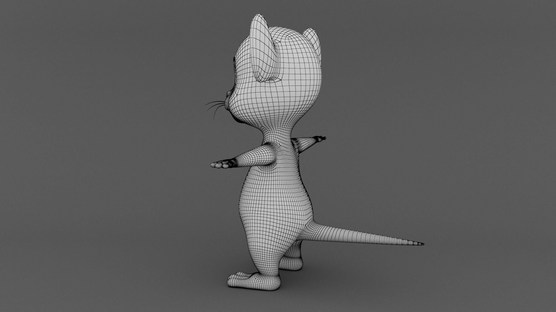 Mouse Low-poly 3D model_9