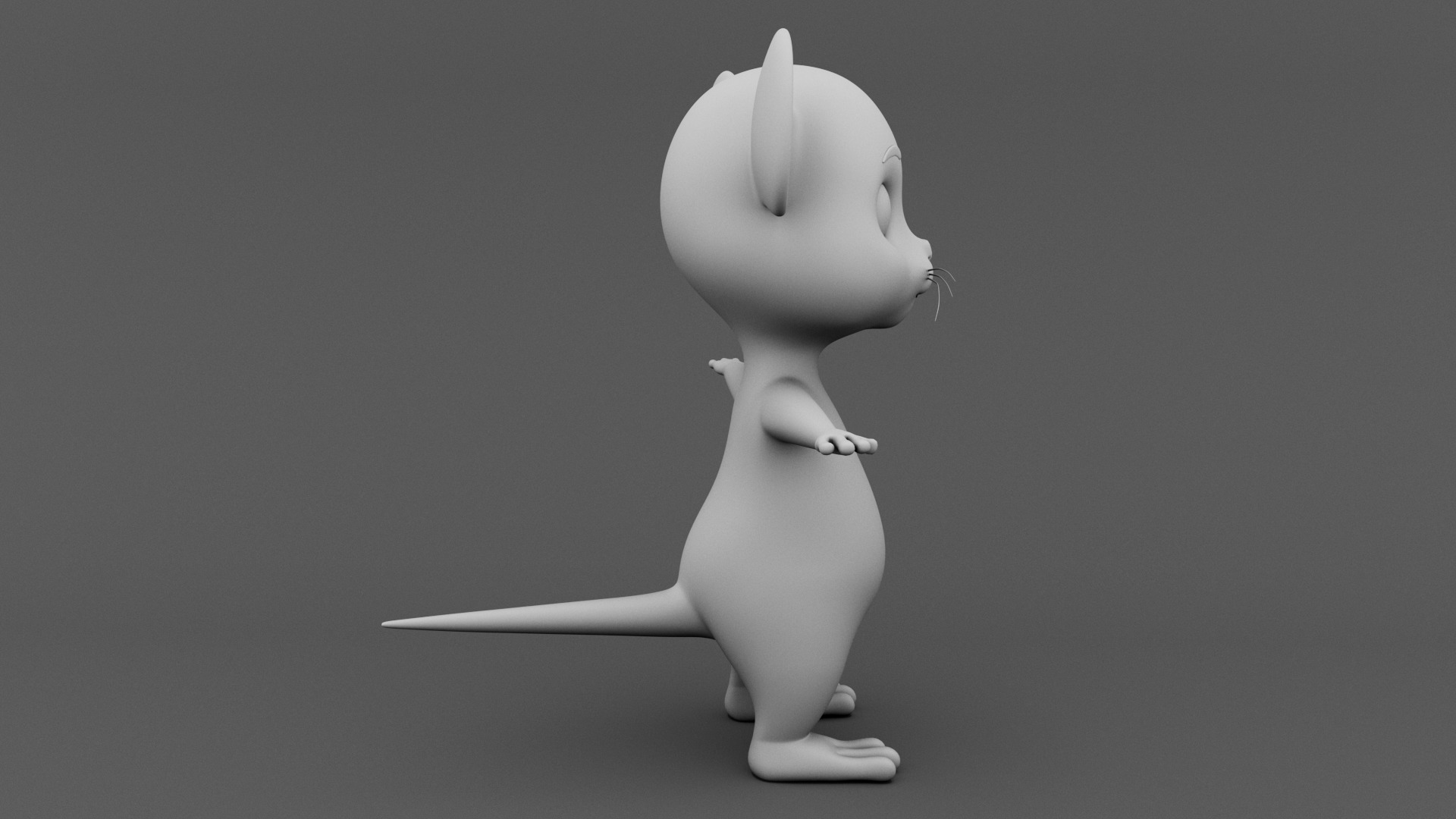 Mouse Low-poly 3D model_6