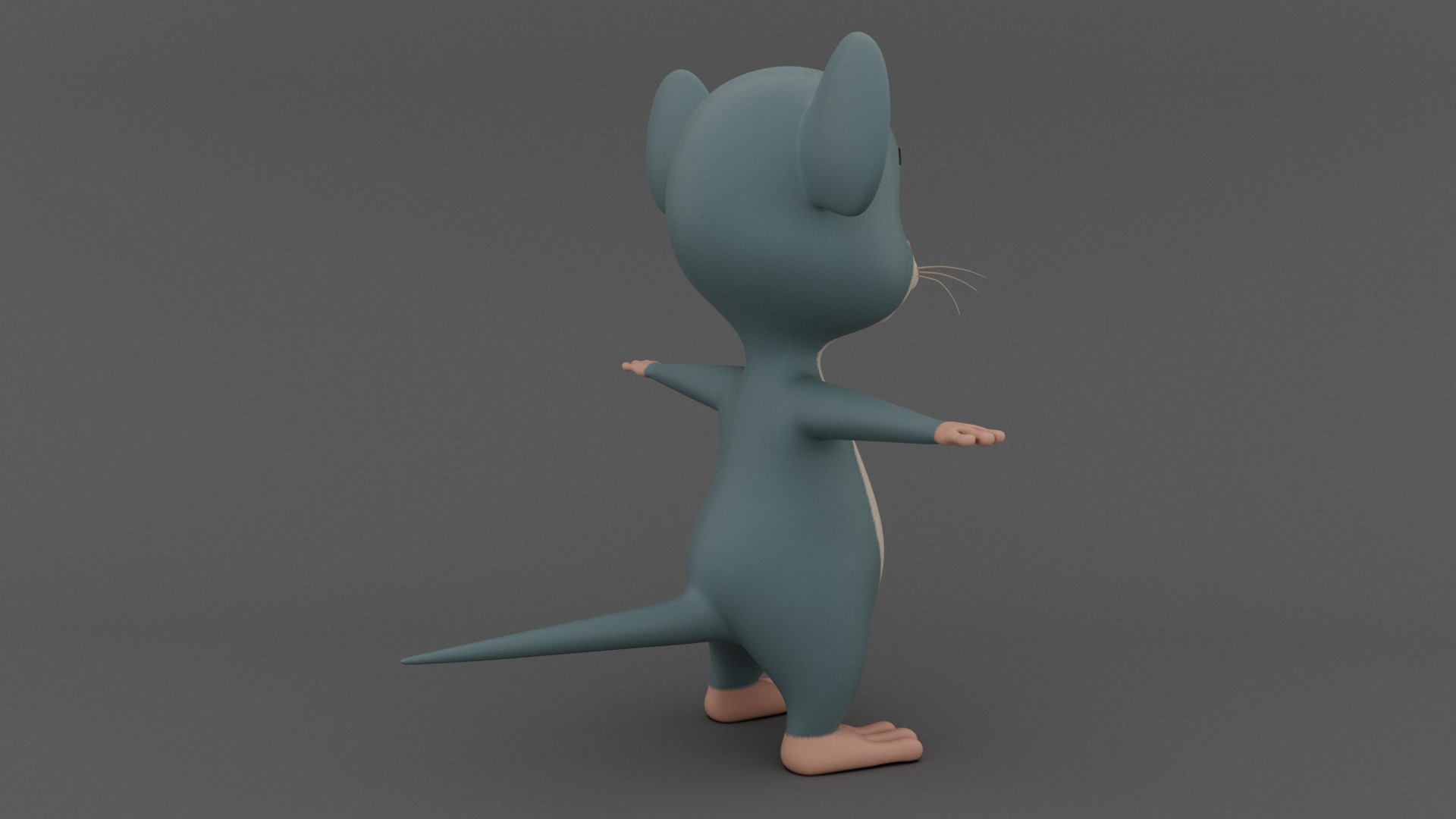 Mouse Low-poly 3D model_5