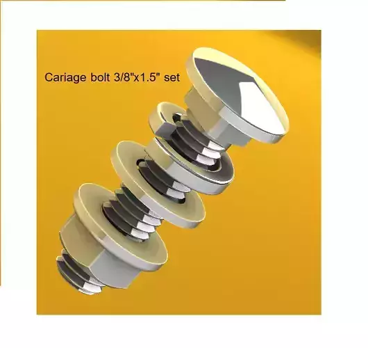 Carriage bolt  set