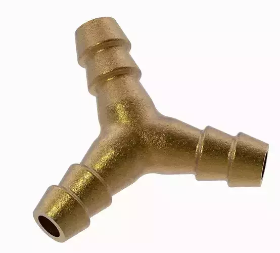 Brass Y Type Connector 3D print model