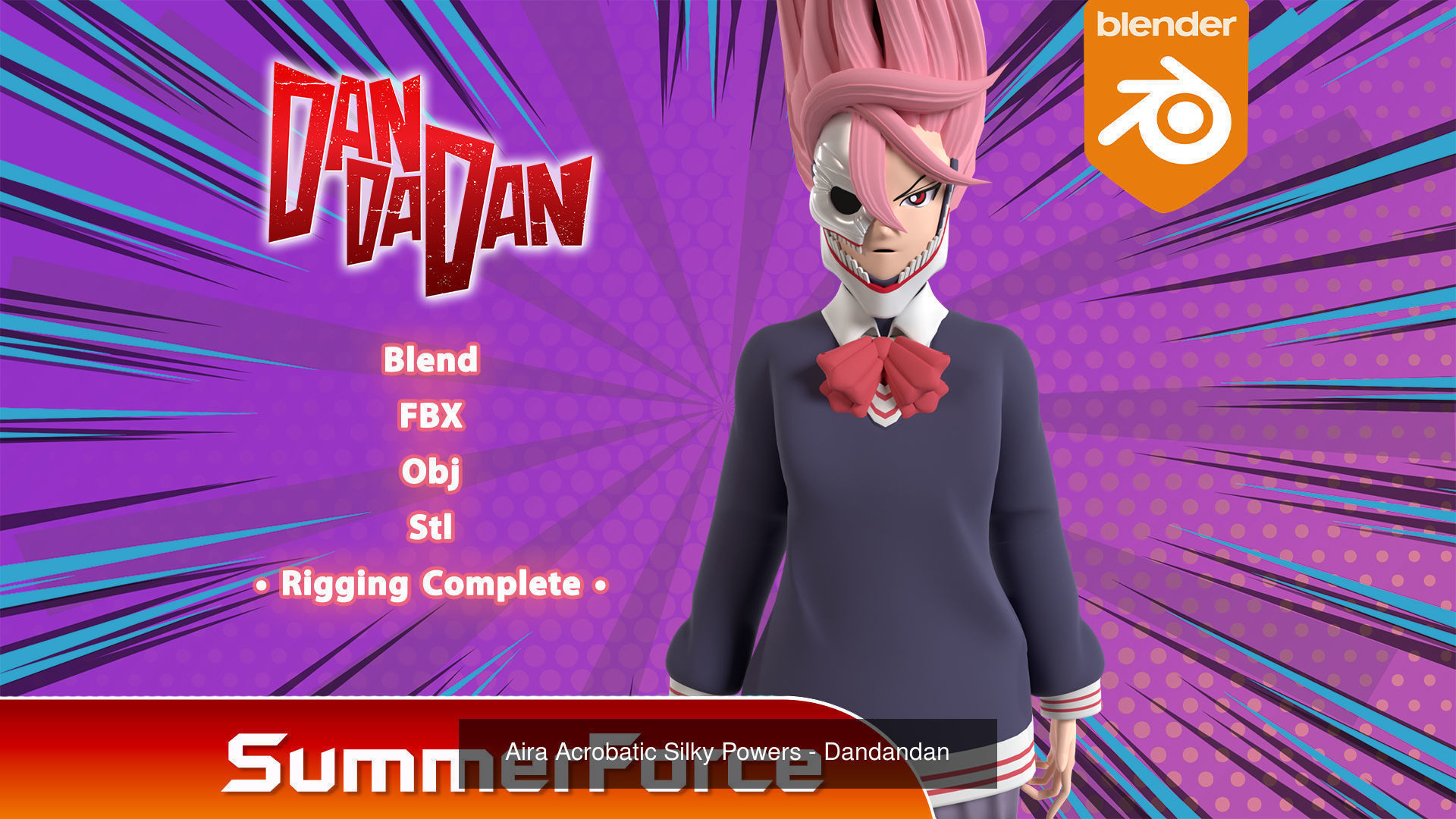 Dandadan 3D Model Collection_9