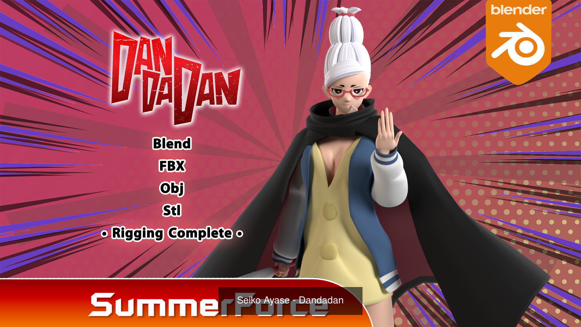 Dandadan 3D Model Collection_7