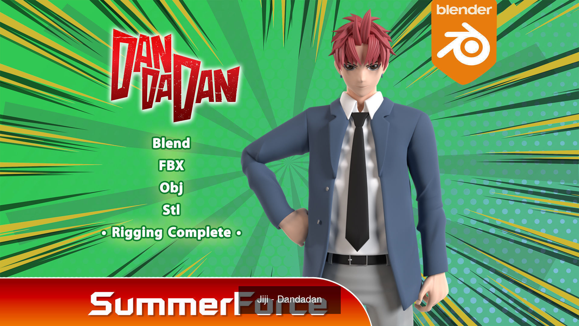 Dandadan 3D Model Collection_10