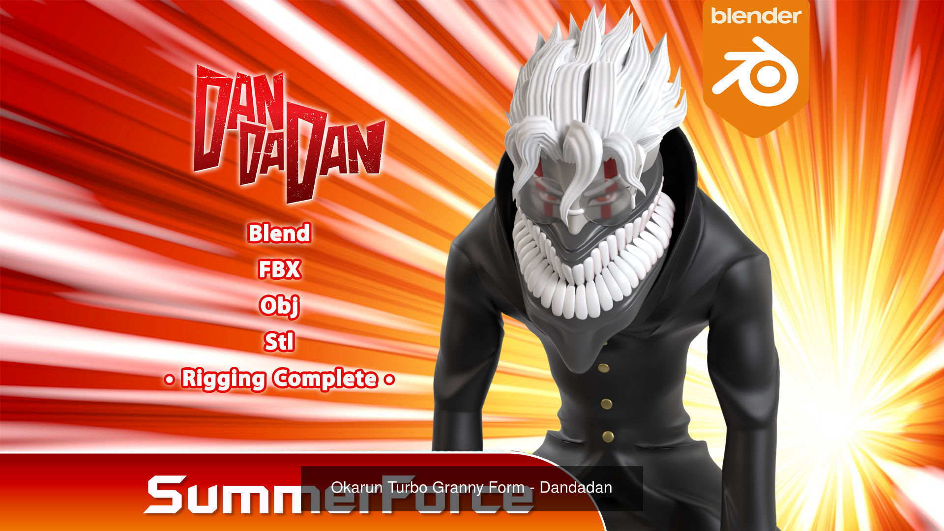 Dandadan 3D Model Collection_5