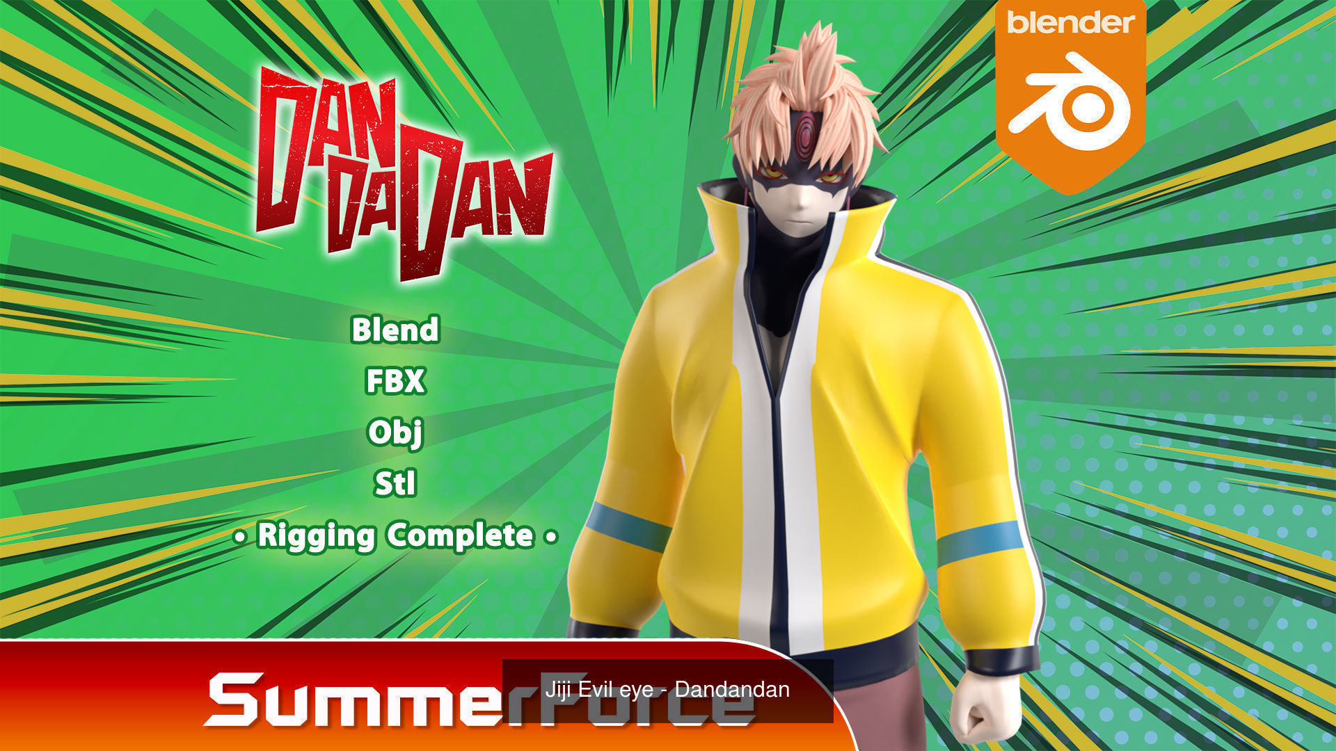 Dandadan 3D Model Collection_11