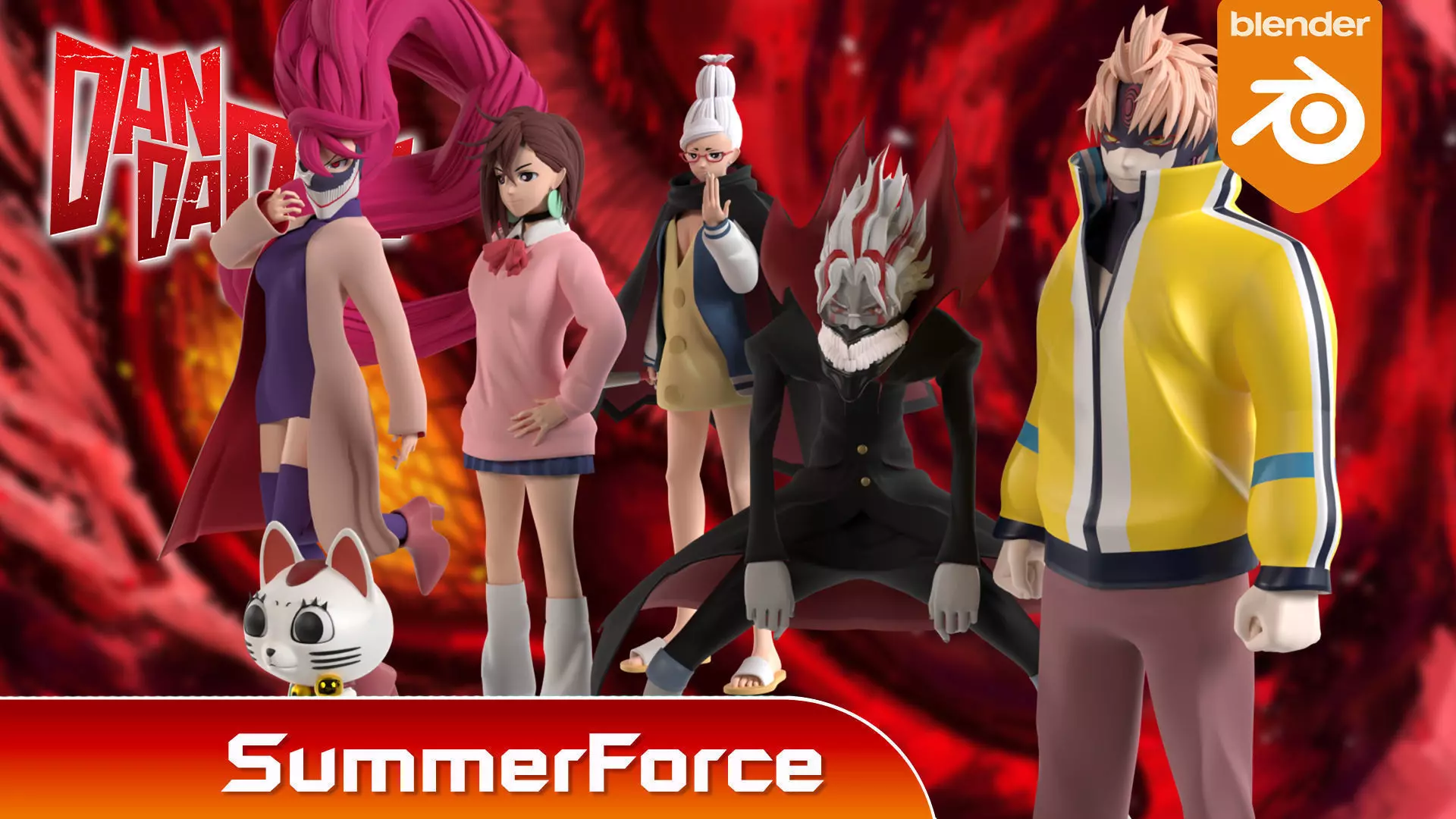 Dandadan 3D Model Collection_0