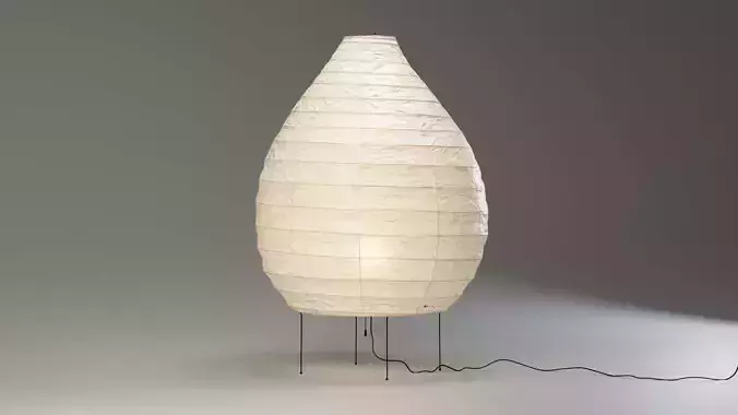 Akari 23N Lamp by Isamu Noguchi 3D model