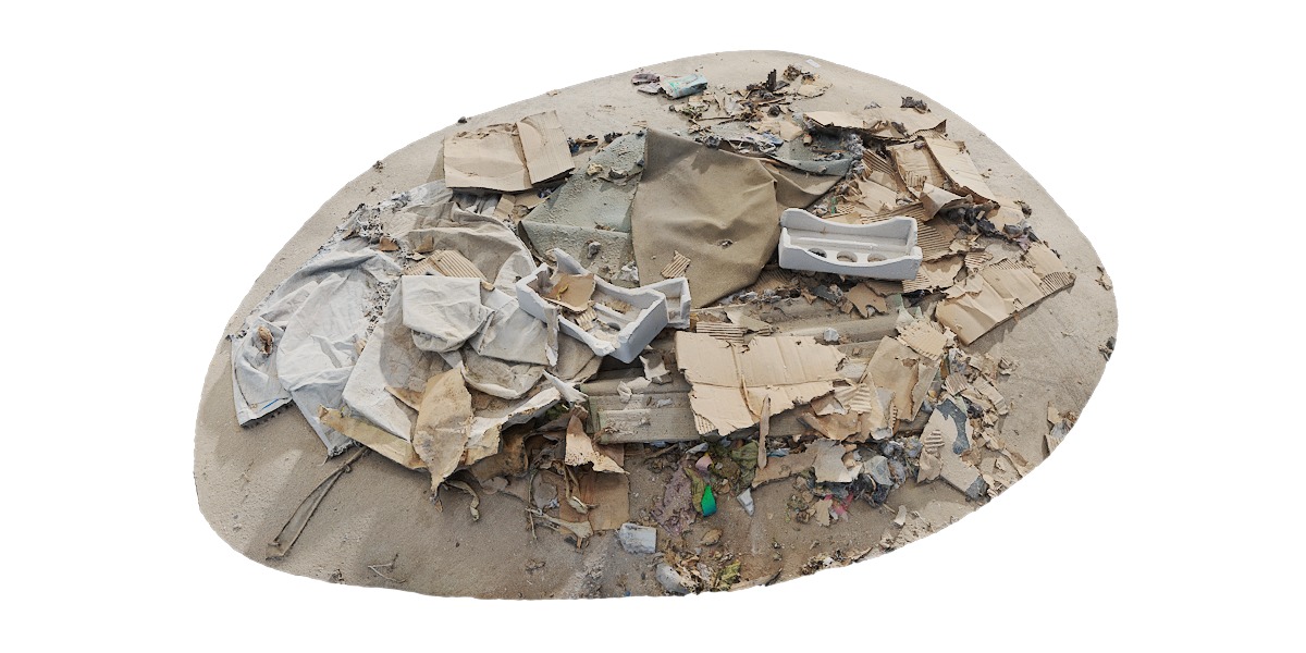 PBRPX Trash Heap 02 Low-poly 3D model_2