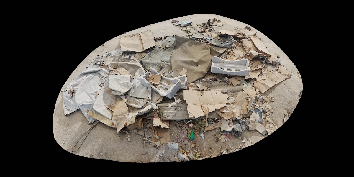 PBRPX Trash Heap 02 Low-poly 3D model_9