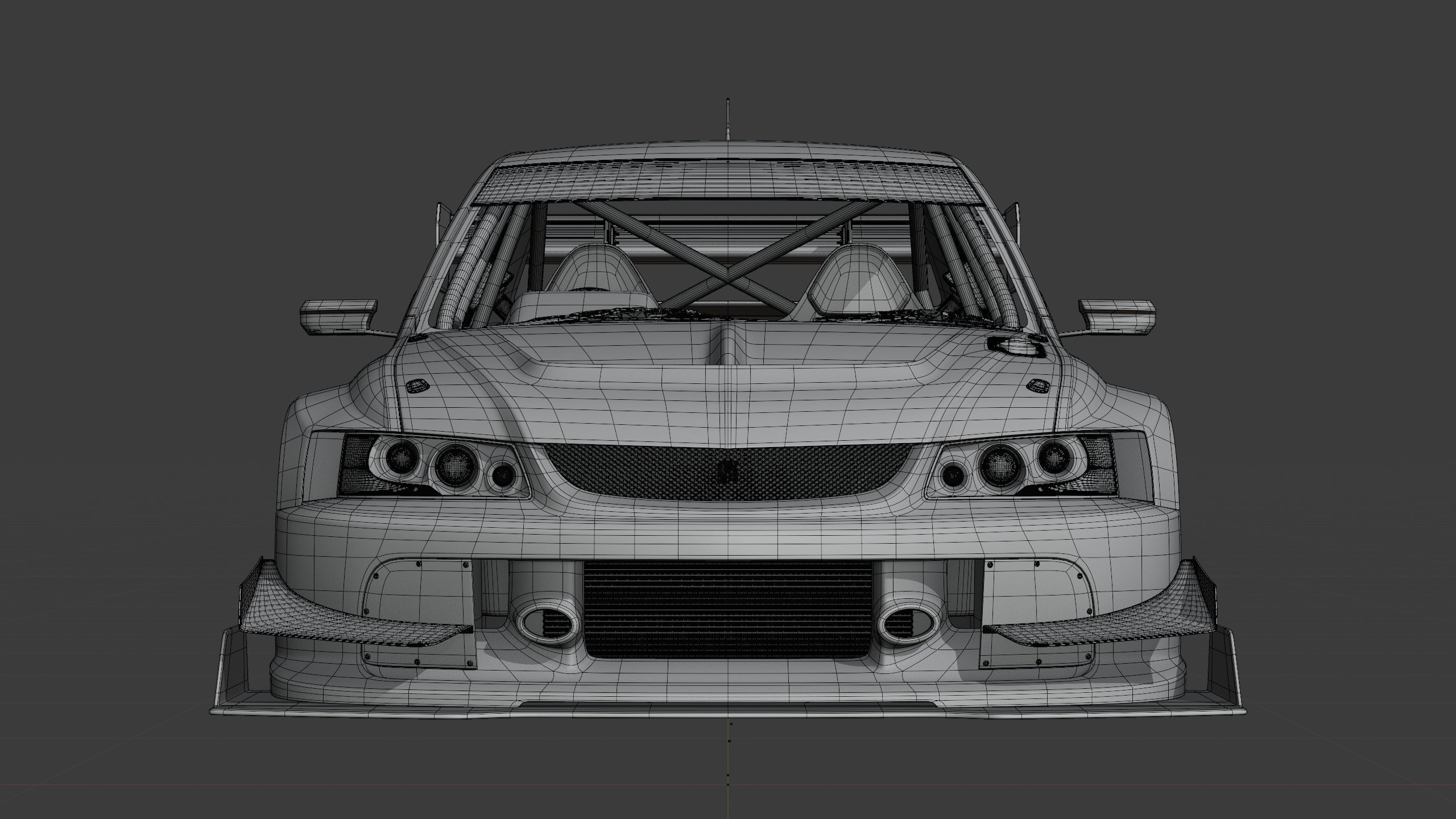 Mitsubishi Lancer Evolution IX Heavy Modification 3D model_20