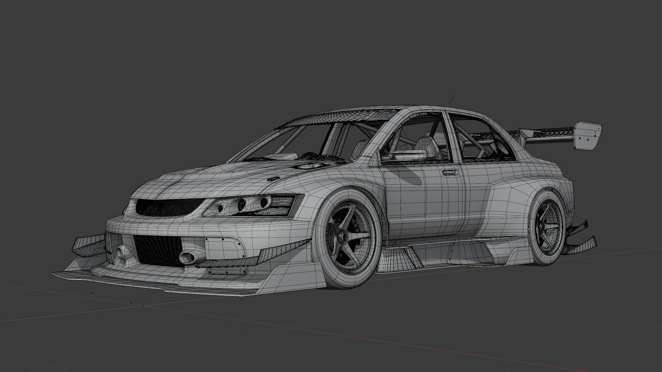 Mitsubishi Lancer Evolution IX Heavy Modification 3D model_17