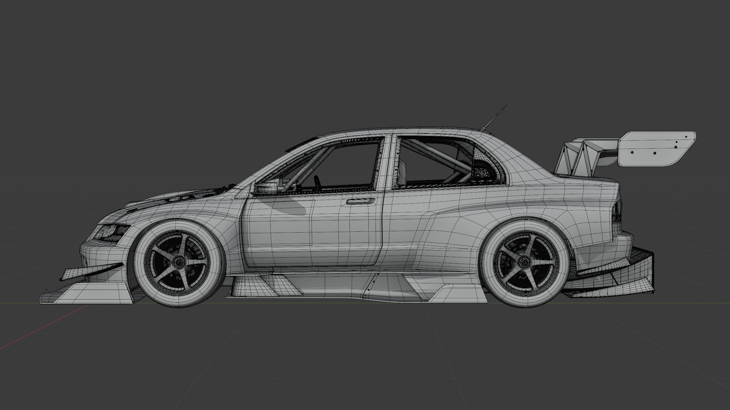 Mitsubishi Lancer Evolution IX Heavy Modification 3D model_19