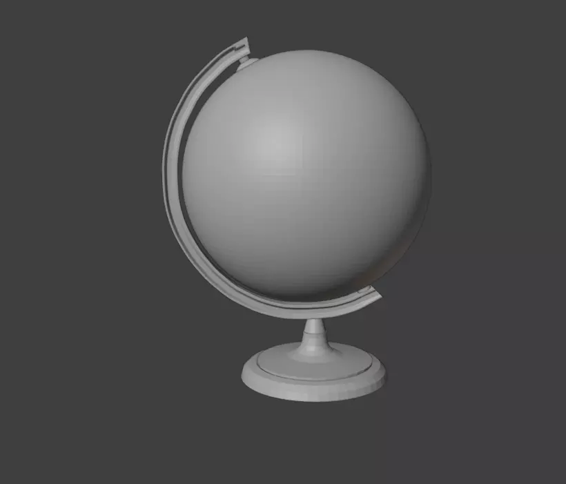 simple globe 3D model_0